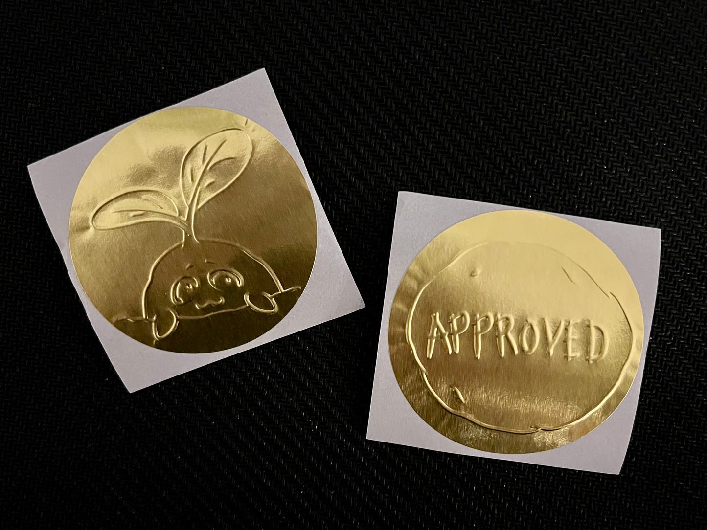 Spud Pub Embossed Stickers